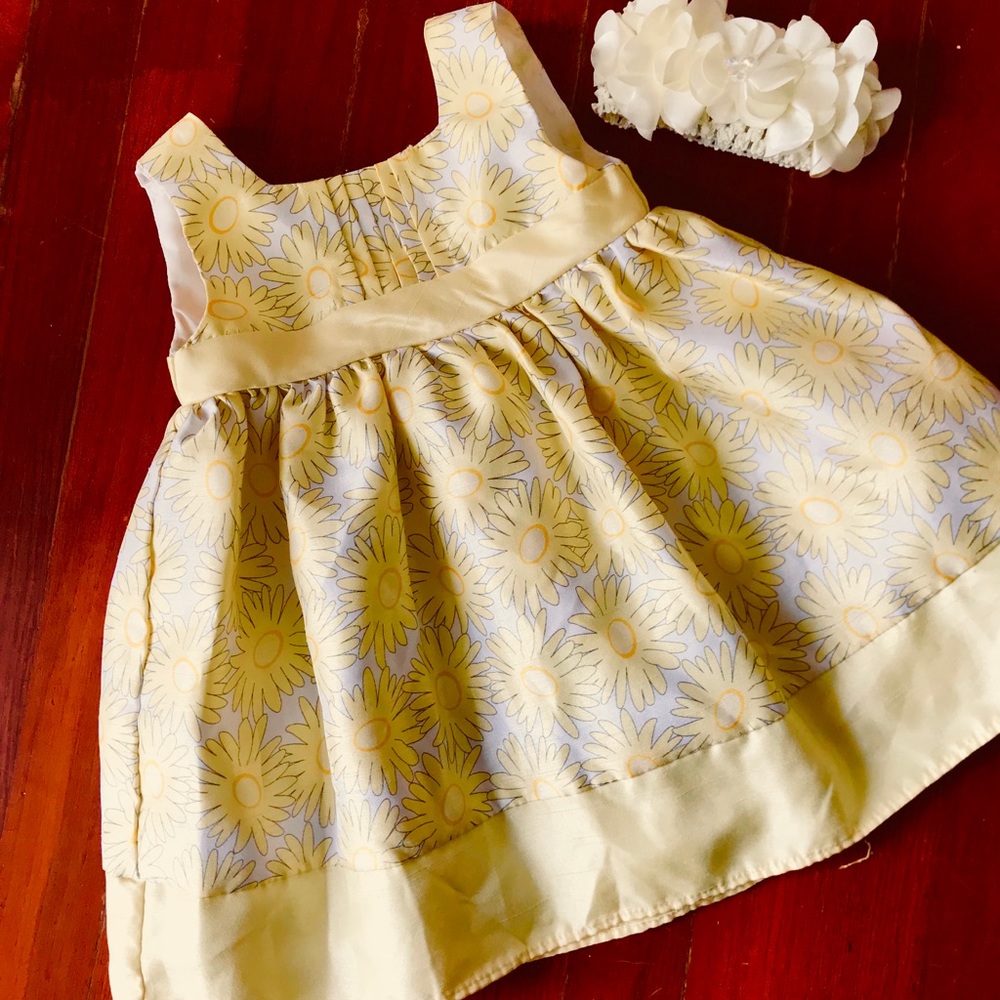 Gorg. Somerset Lane Baby girls Dress & HB Sz 12 M